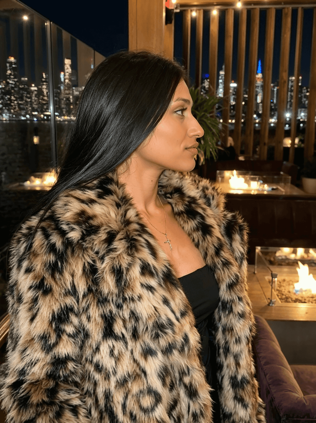 Riviera Classic Leopard Longline Coat