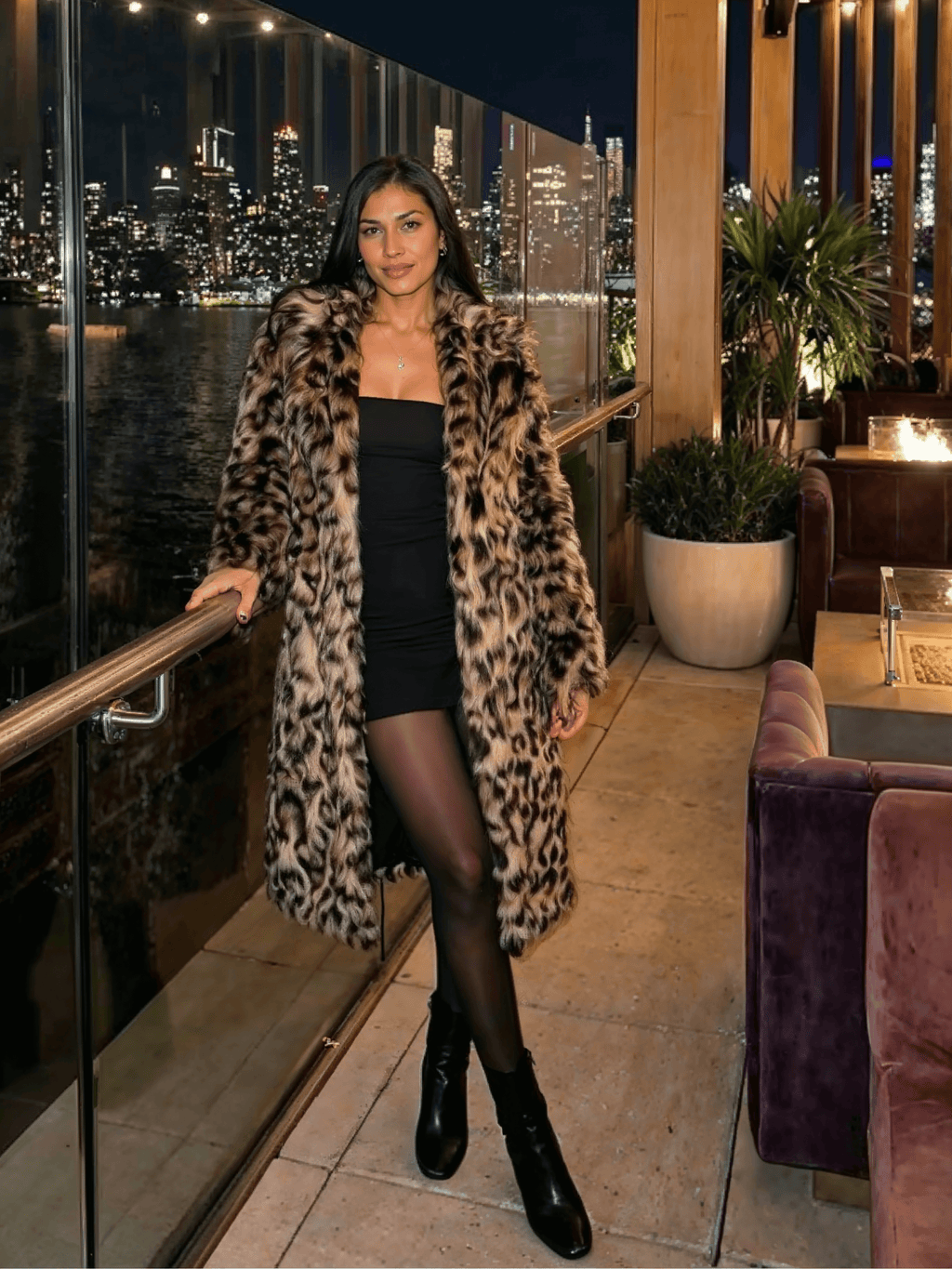 Riviera Classic Leopard Longline Coat