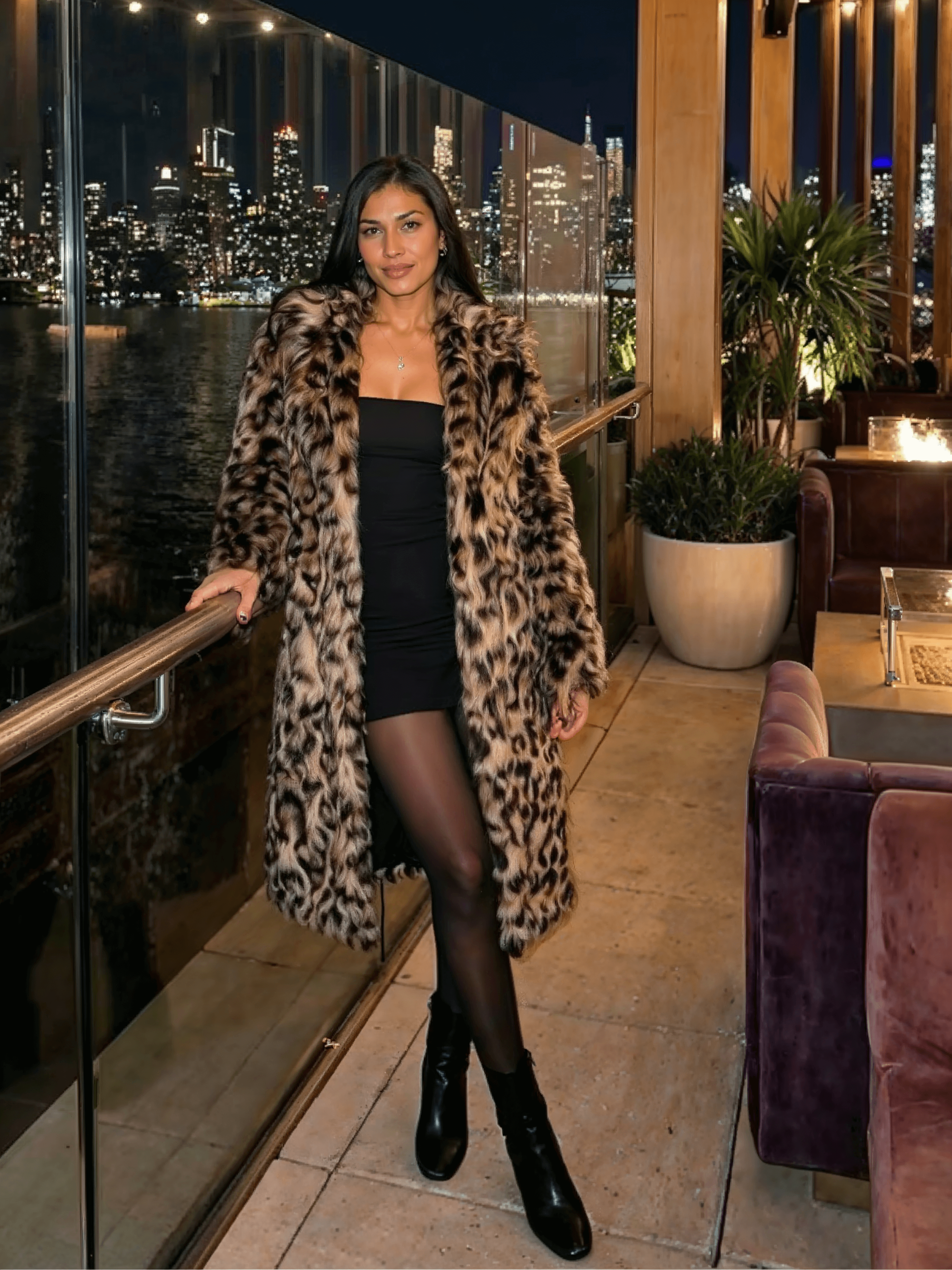 Riviera Classic Leopard Longline Coat