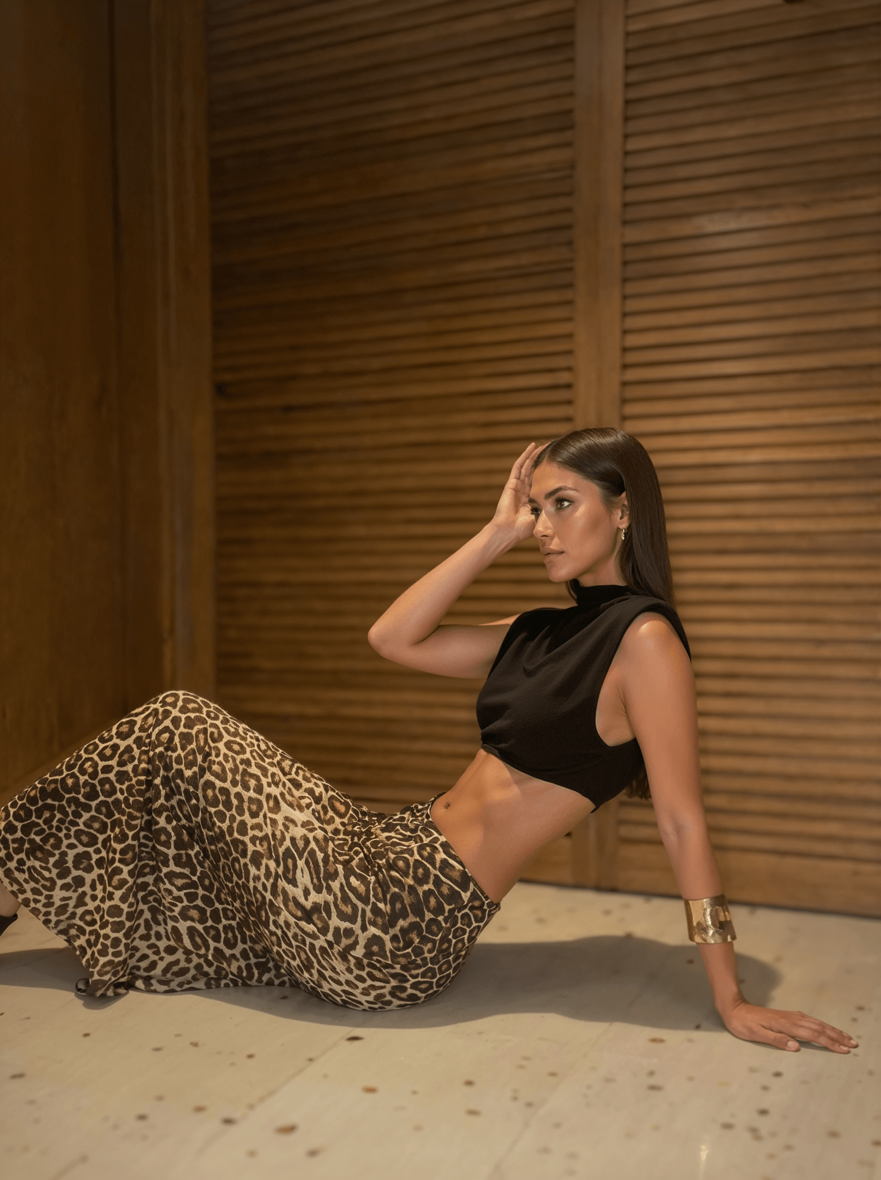 Marseille Classic Leopard Flair Skirt