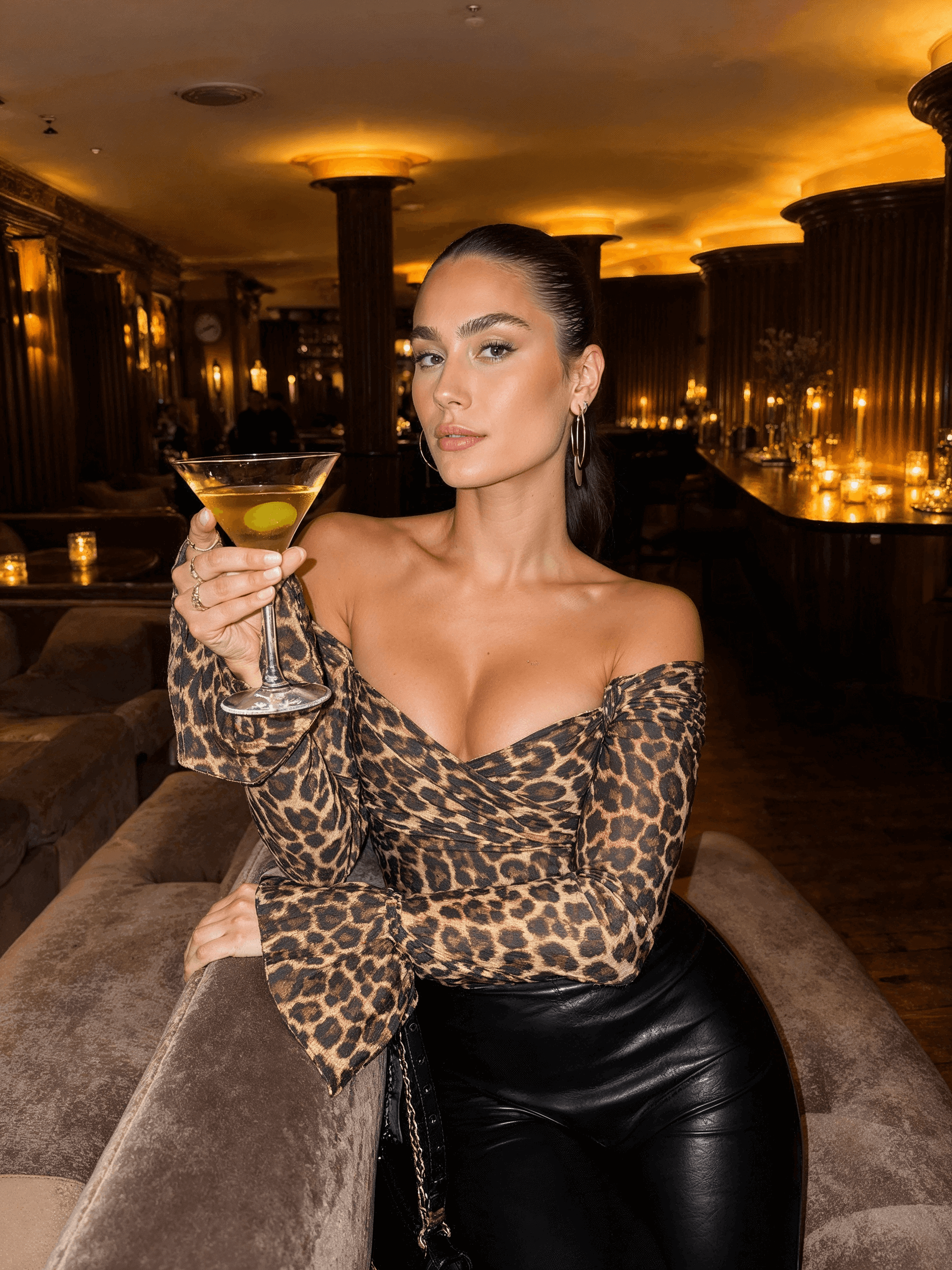 Marseille Classic Leopard Bardot Top